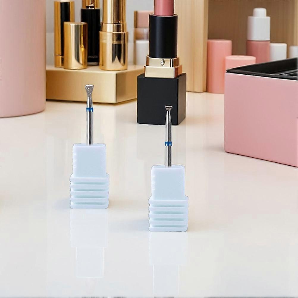 21Pcs Nail Drill Bits for Precise Cuticle Removal Professional Silver Set