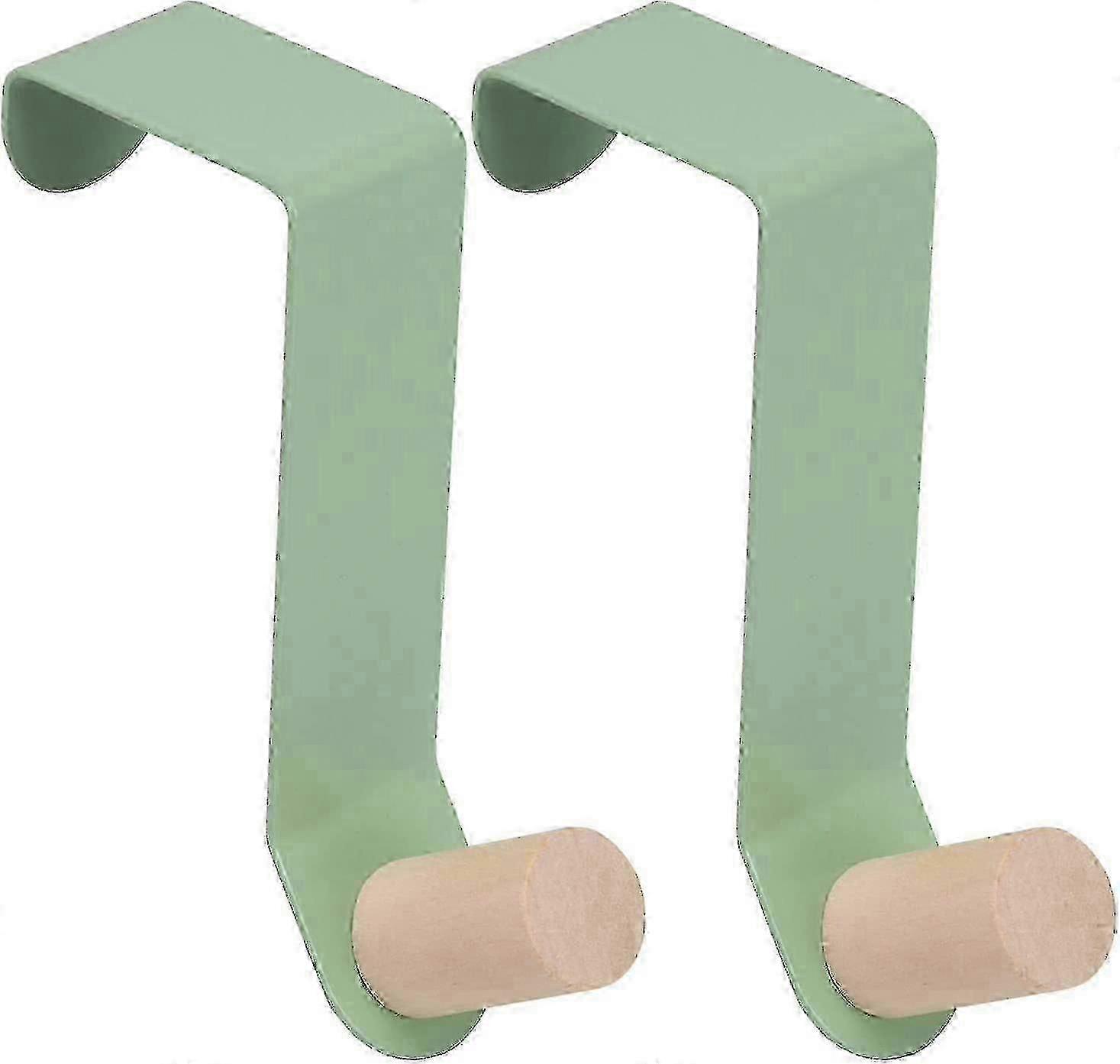 Shower Door Hanger Hook 1.2 -1.77 Door Widths(2 Pack, Green)
