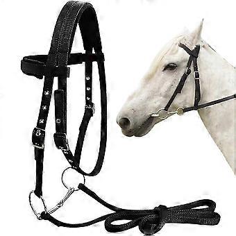 Chin And Throat Halters  Adjustable Horse Halter, Horse Training Bridle, Durable Throat Latch, 3 Buckles Lead Rope PW