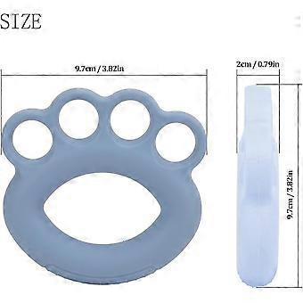 Exercitador de Dedos, Fortalecedor de Mãos, Treinador de Força de Preensão Manual, Fortalecedor de Preensão de Silicone para Crianças e Adultos (azul)