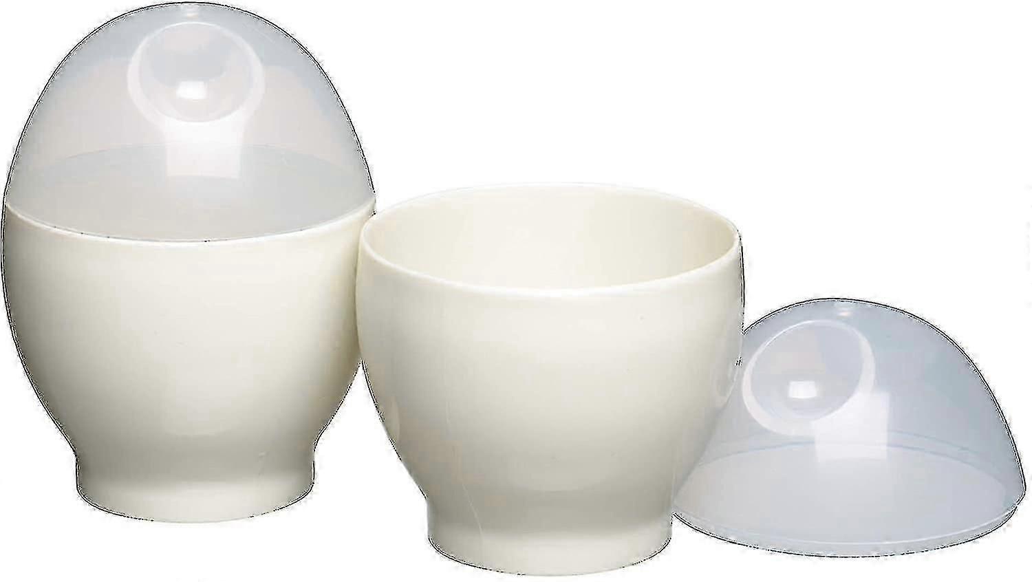 2pcs Microwave Plastic Egg Cooker Set