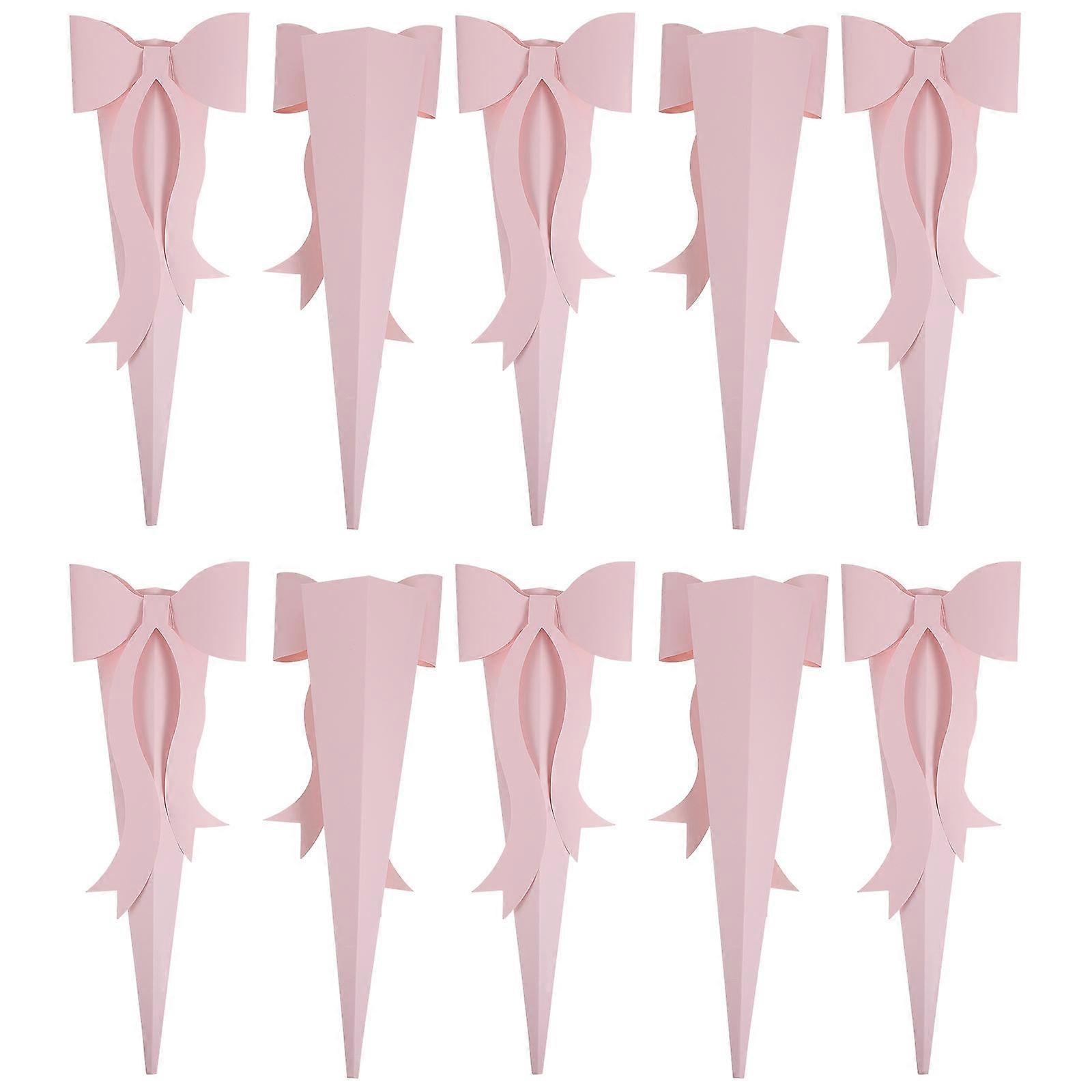 Bowknot Design for Storage Use 10Sets Pink