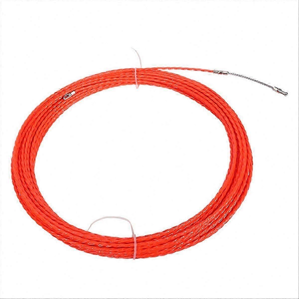 Through Wall Threading & Cable Pulling | 30m Duct Rodder Fish Tape Wire Rod, 4.5mm Red Electrical Threader, Polye
