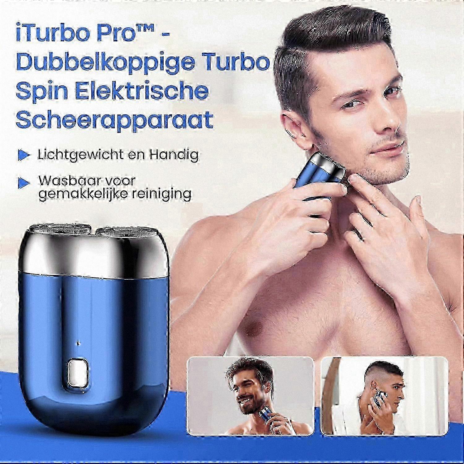 Double-Ring Turbo Spin Rechargeable Shaver