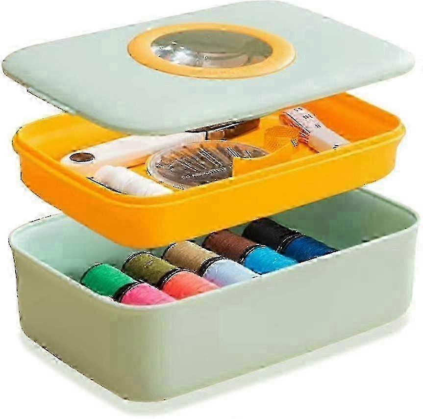 25-Piece Portable Sewing Kit With Magnifier