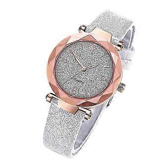 Wristwatch Gifts Women Quartz Watch PU Leather Belt Simple Round Dial