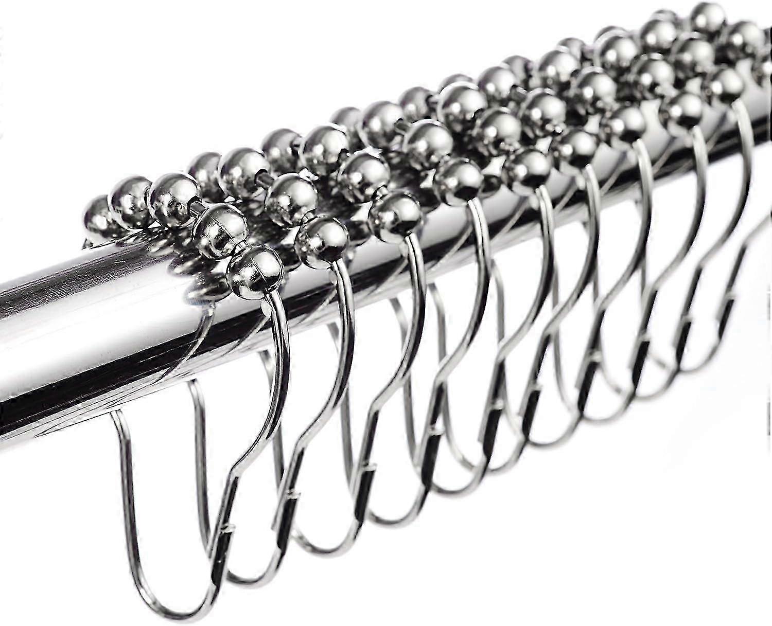 304 Stainless Shower Rings With Rollers