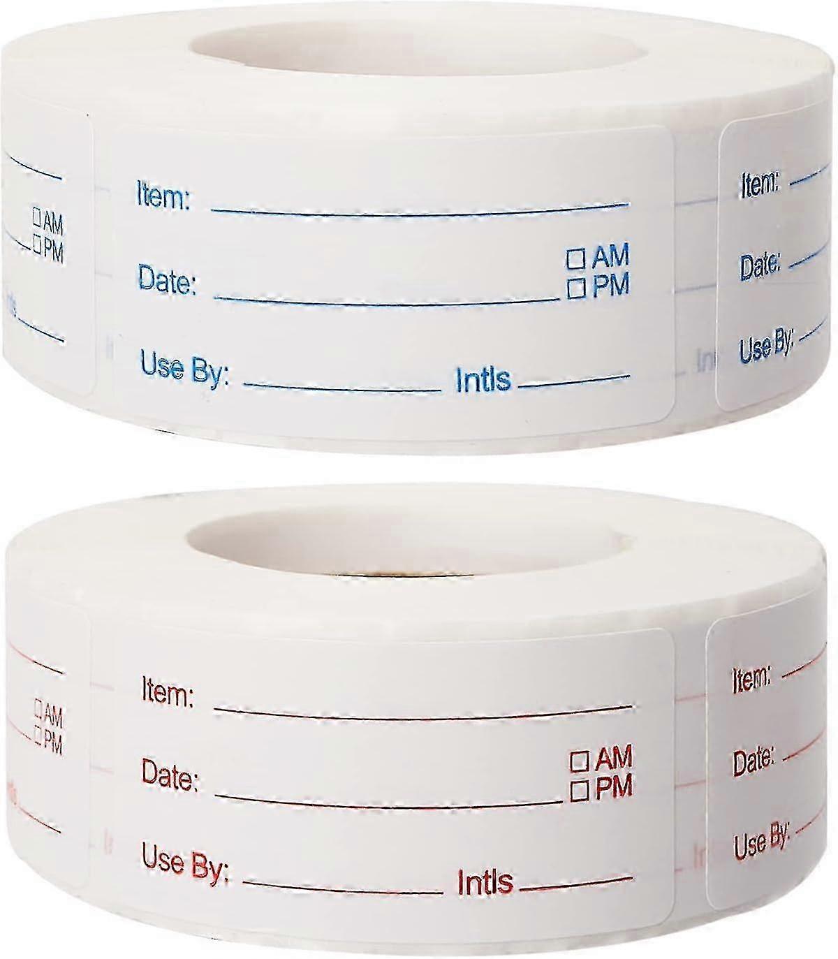 Removable Food Labels 1x2 Inch