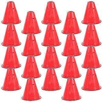 20Pcs Roller Skate Practice Pile Plastic Small Cones for Roller Skating Sports Training