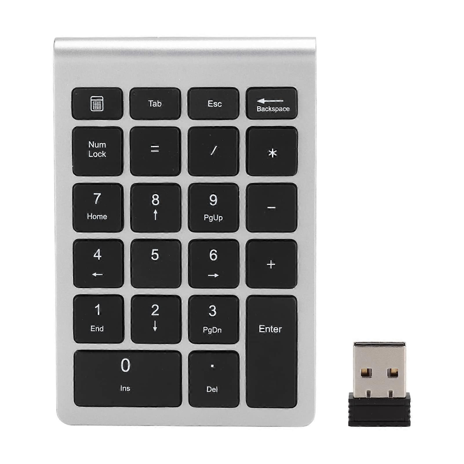 RF304 Wireless 22Key Numeric Keypad USB Number Pad, Ergonomic Compact Design for Laptop PC