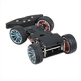 4-kołowy samochód-robot z serwomotorem DIY, podwozie 4WD, inteligentny samochód LF
