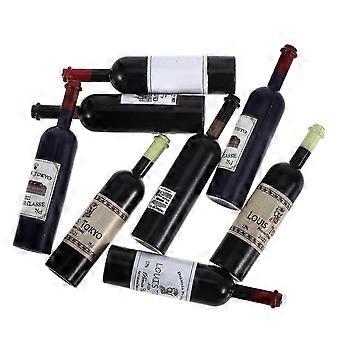 8pcs Doll House Simulation Wine Bottles Miniature Red Wine Bottles Mini Wine Bottles Accessories (1:12) Resilience