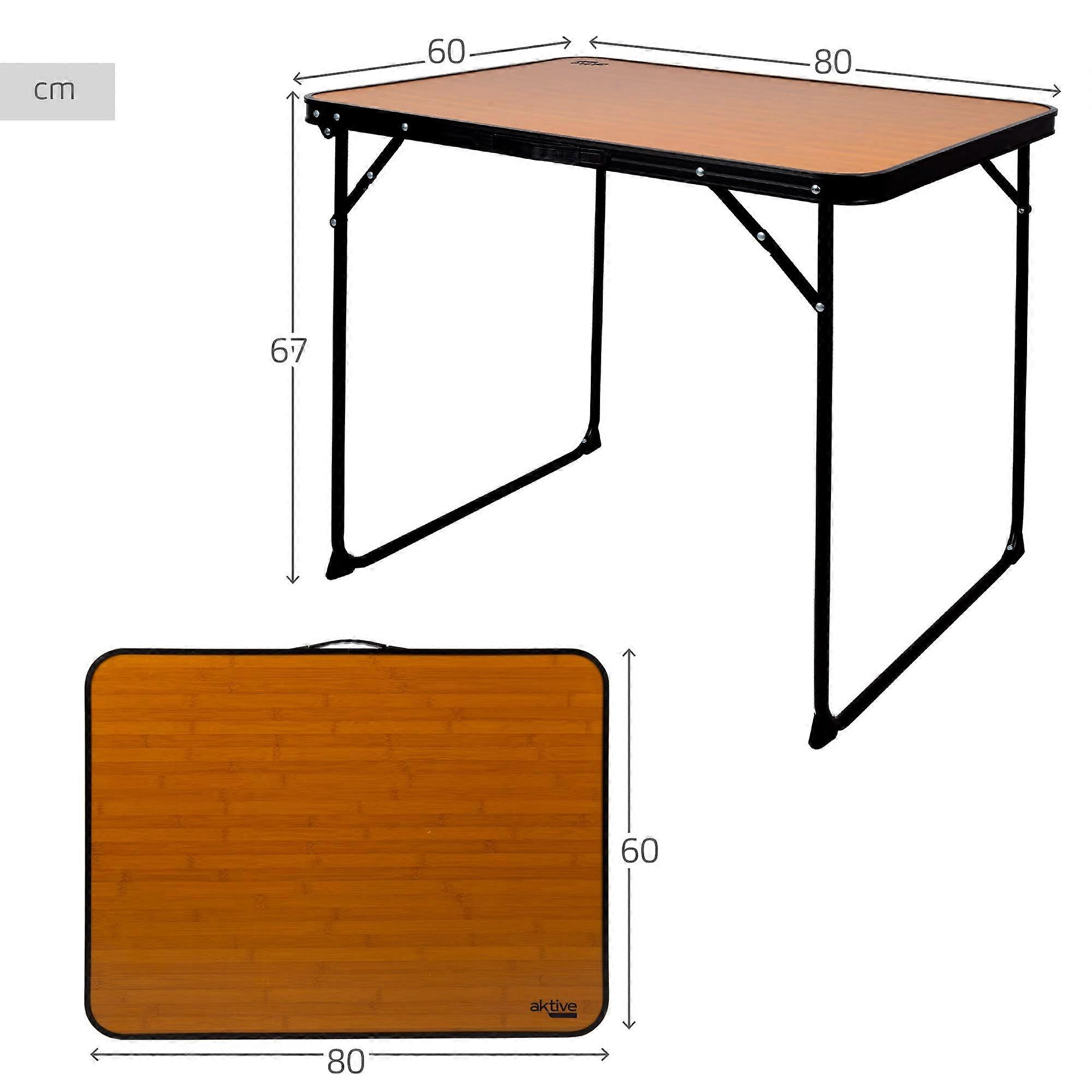 Klaptafel, ijzer + PE + stof