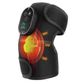Rechargeable Heated Knee Massager Brace Cordless Multi Vibration Mode Adjustable Wrap For Arthritis Muscle Relief ag08