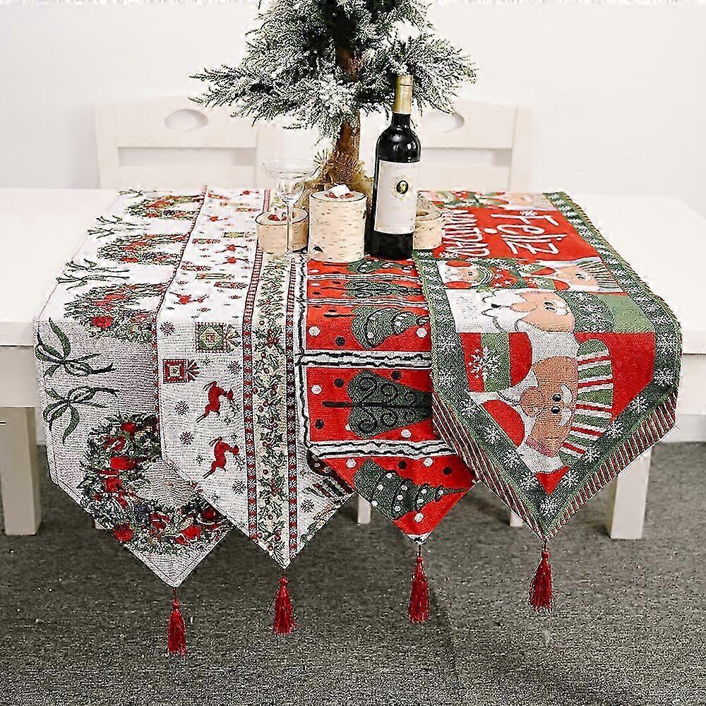 Festive Knitted Table Runner