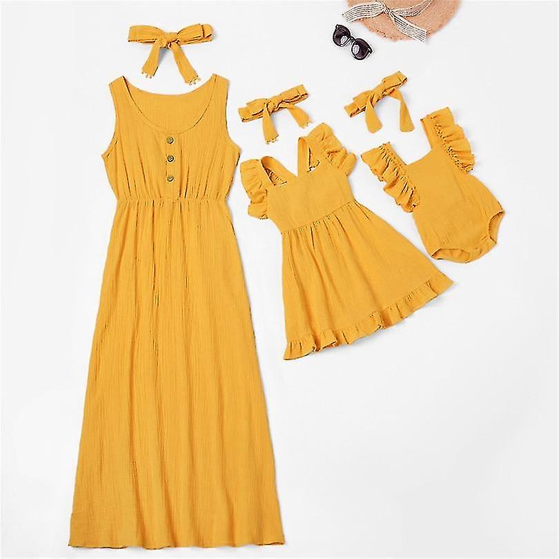 Vestido de algodón para mamá e hija