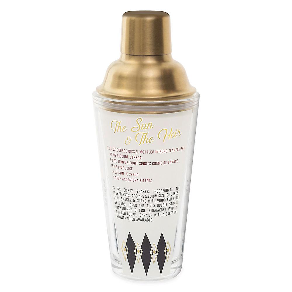 Designworks Ink Cocktail Shaker Stainless Steel Cover In Gold Color Finish