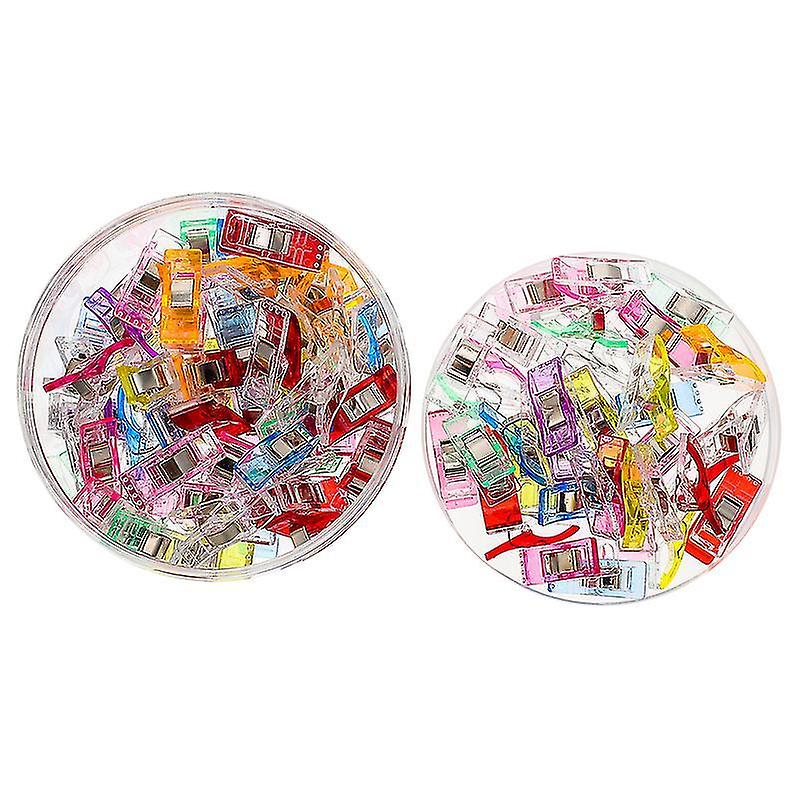 2.7X1.8x1cm Random Color Paper Clips & Clamps 100 Pcs Creative Edging Book Fixing Clips For Office D