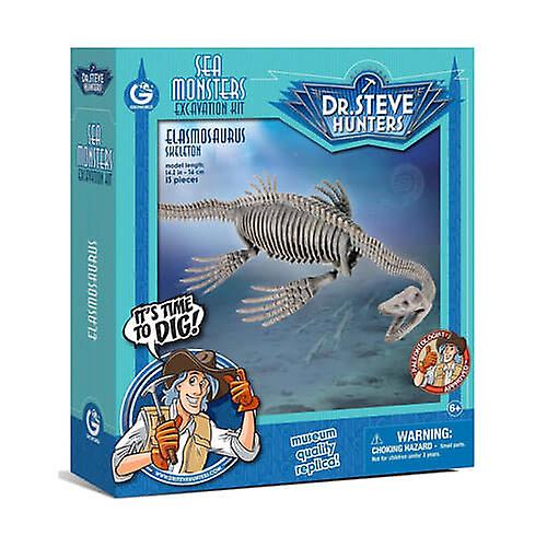 ELASMOSAURUS Geoworld Dr. Steve Hunters Excavation Kit High Quality Educational