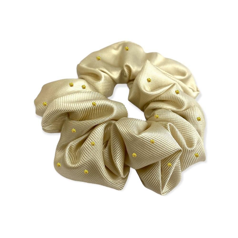 Women's Equetech Pin Spot Scrunchie - Cream/metallic Gold