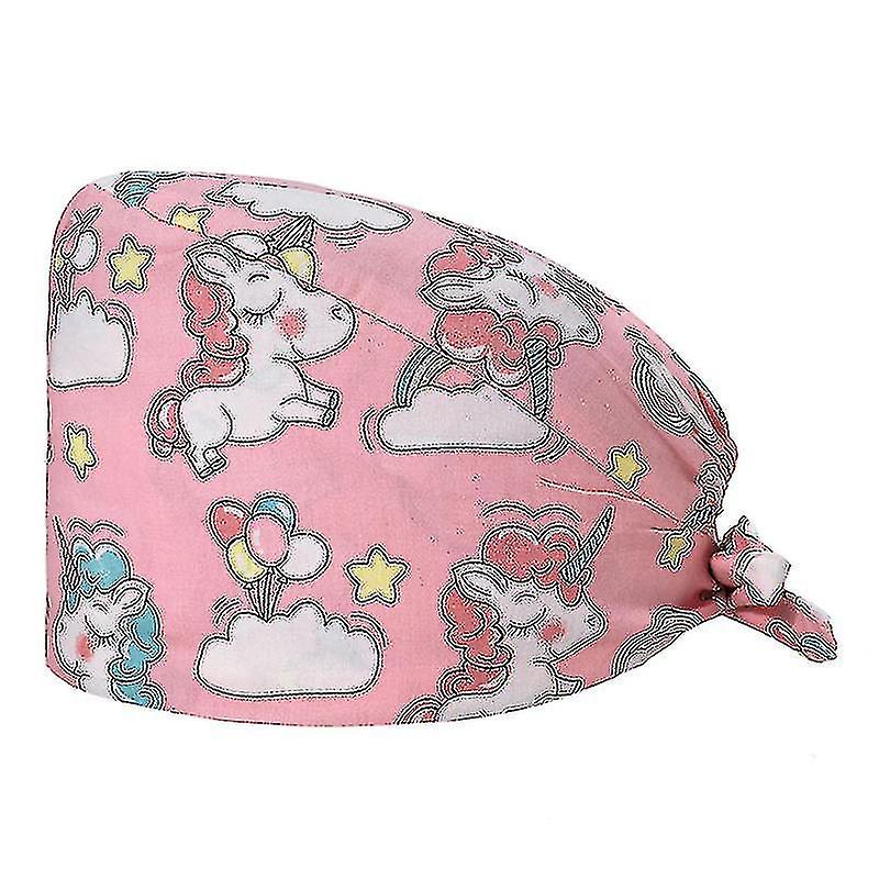 kvinners mote justerbar arbeidstøy teater sykepleier cap blomst