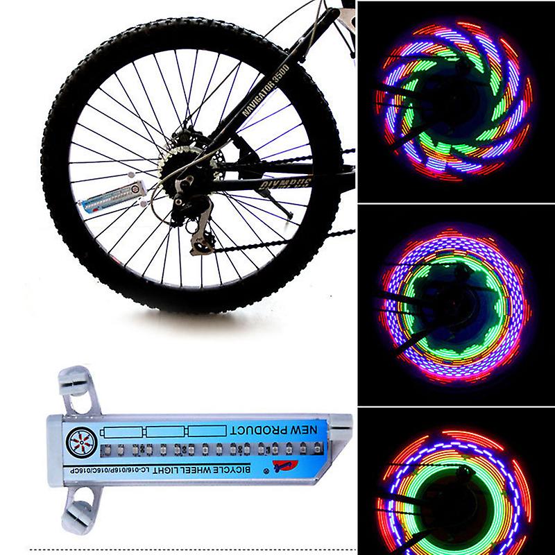 30 Patterned Bicycle Wheel Light Led Bike Spoke Light Flash Lamp