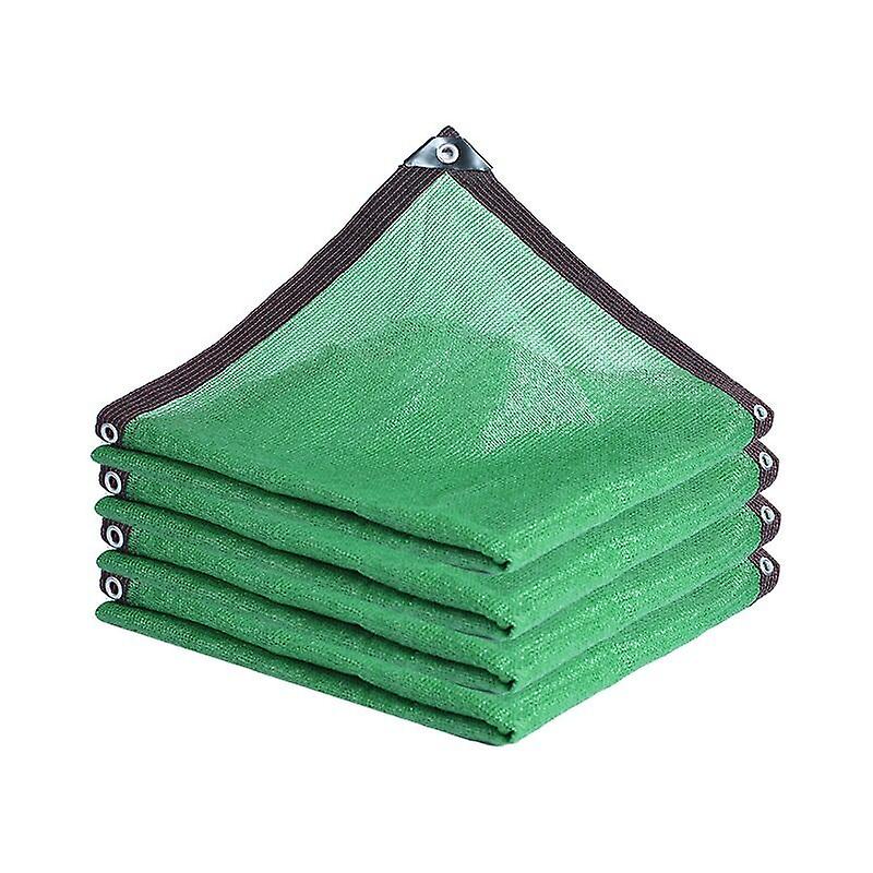 85% Shade Cloth, Top Shade Net, Green Sunscreen Net, Water Permeable Shade Net, for Outdoor, Backyard, Garden, Plant, Greenhouse, with Rope (3x4m)
