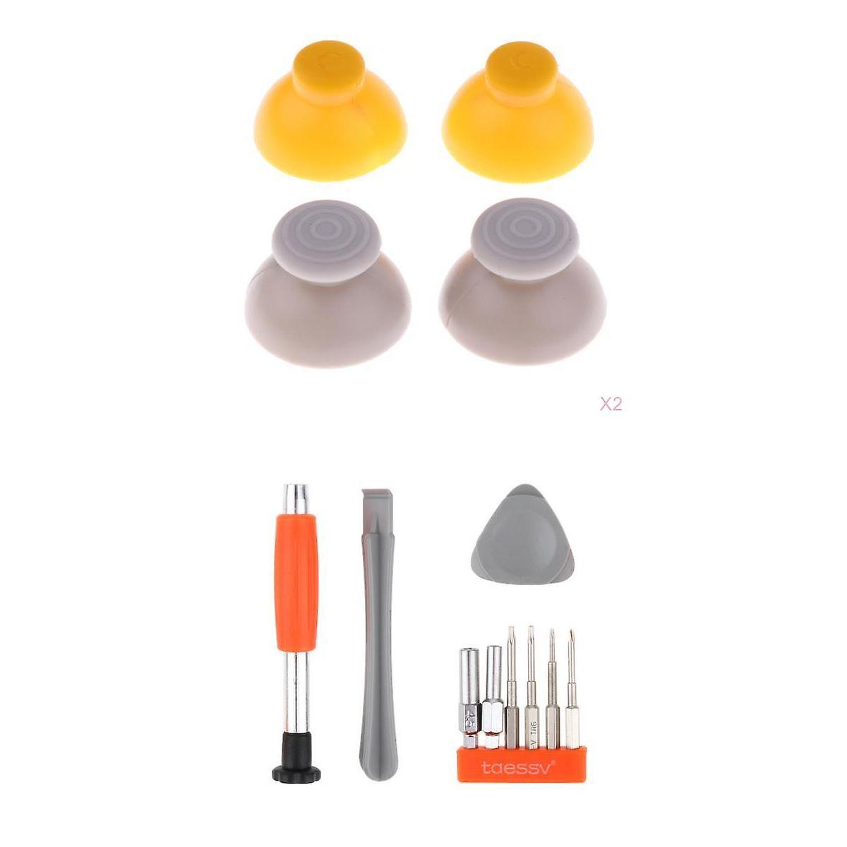 4Pairs Analog Joystick Caps + Screwdriver for Nintendo GameCube Controllers