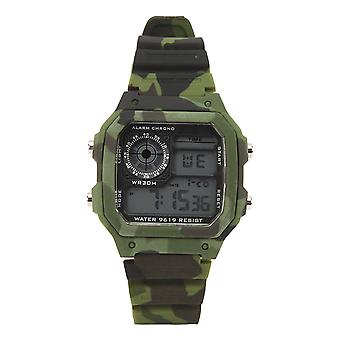 Digitaluhr Multifunktions Mode Quadrat Leuchtmittel Wasserdicht Outdoor Sport Chronograph Uhr Camouflage