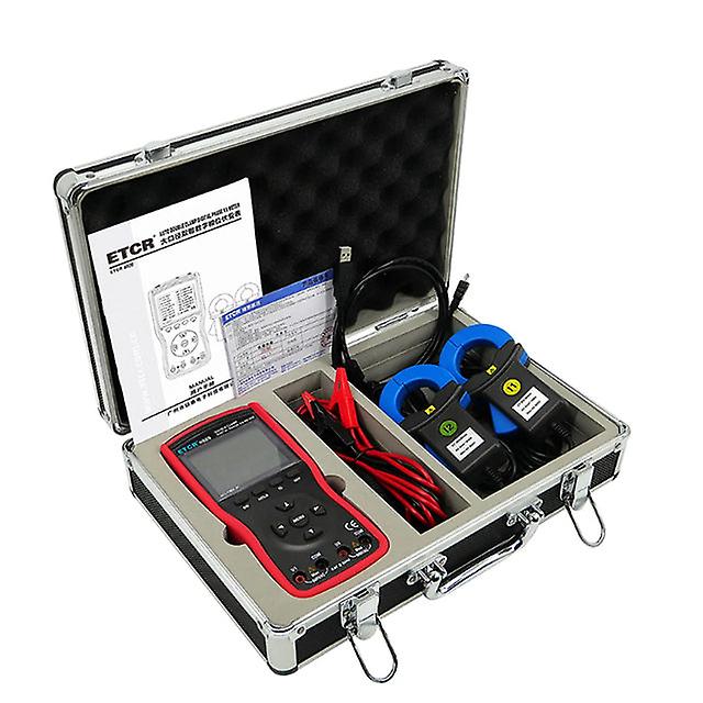 Etcr4020 Digital Ammeter And Voltmeterlarge Caliber Intelligent Double Clamp Phase Voltammeters