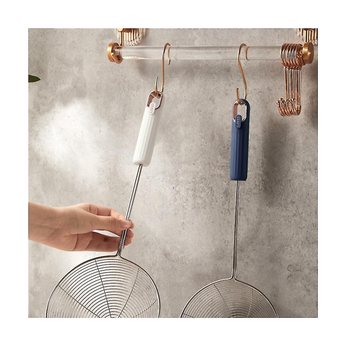 Less Steel Ser Hold Oil Colander Kit Dumpling Noodle Hot Pot Scoop Filter Screen