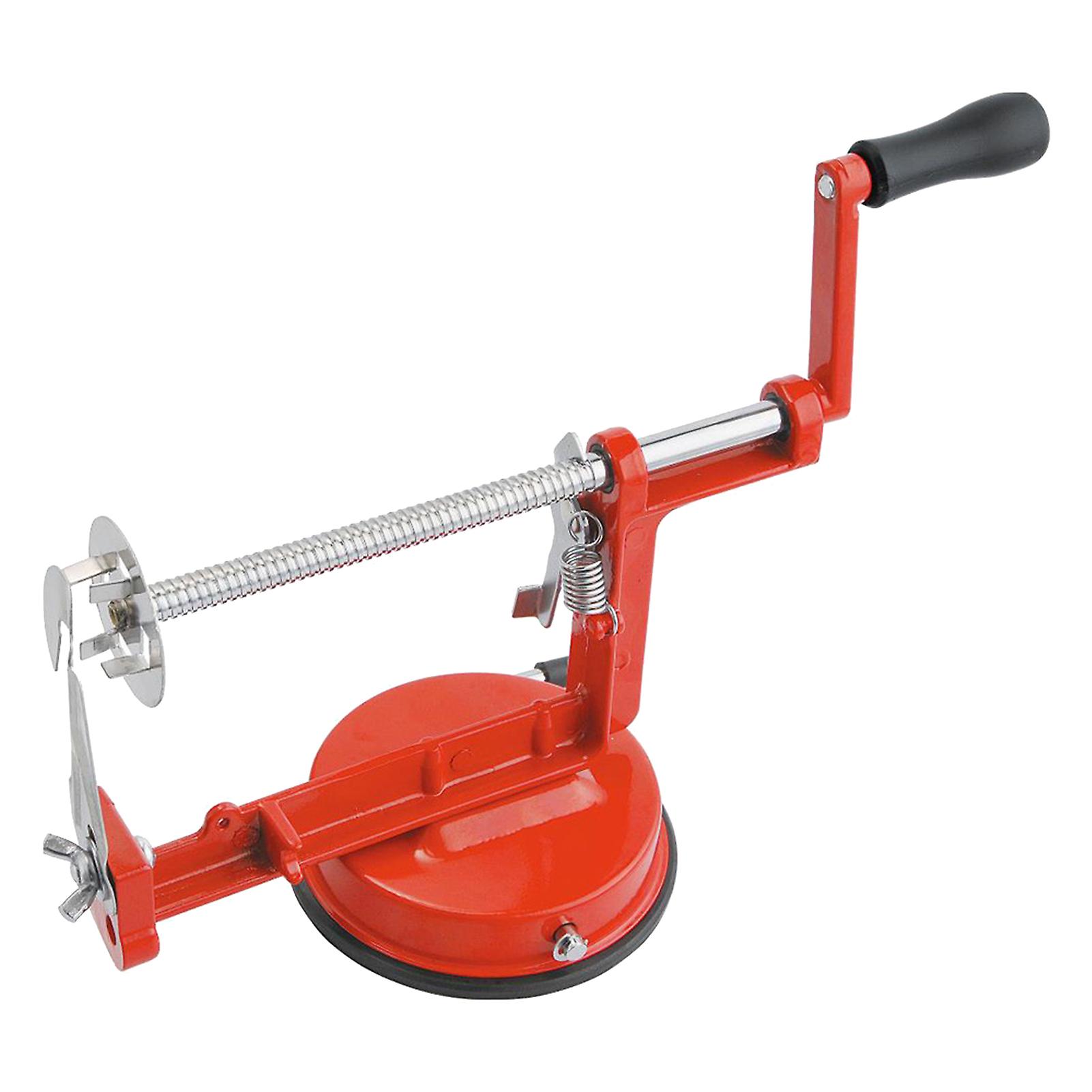 Hand Crank Spiral Potato Cutter, Stainless Steel Alloy and Food Grade Rubber, Twisted Potato Slicing Tool for Home Kitchen