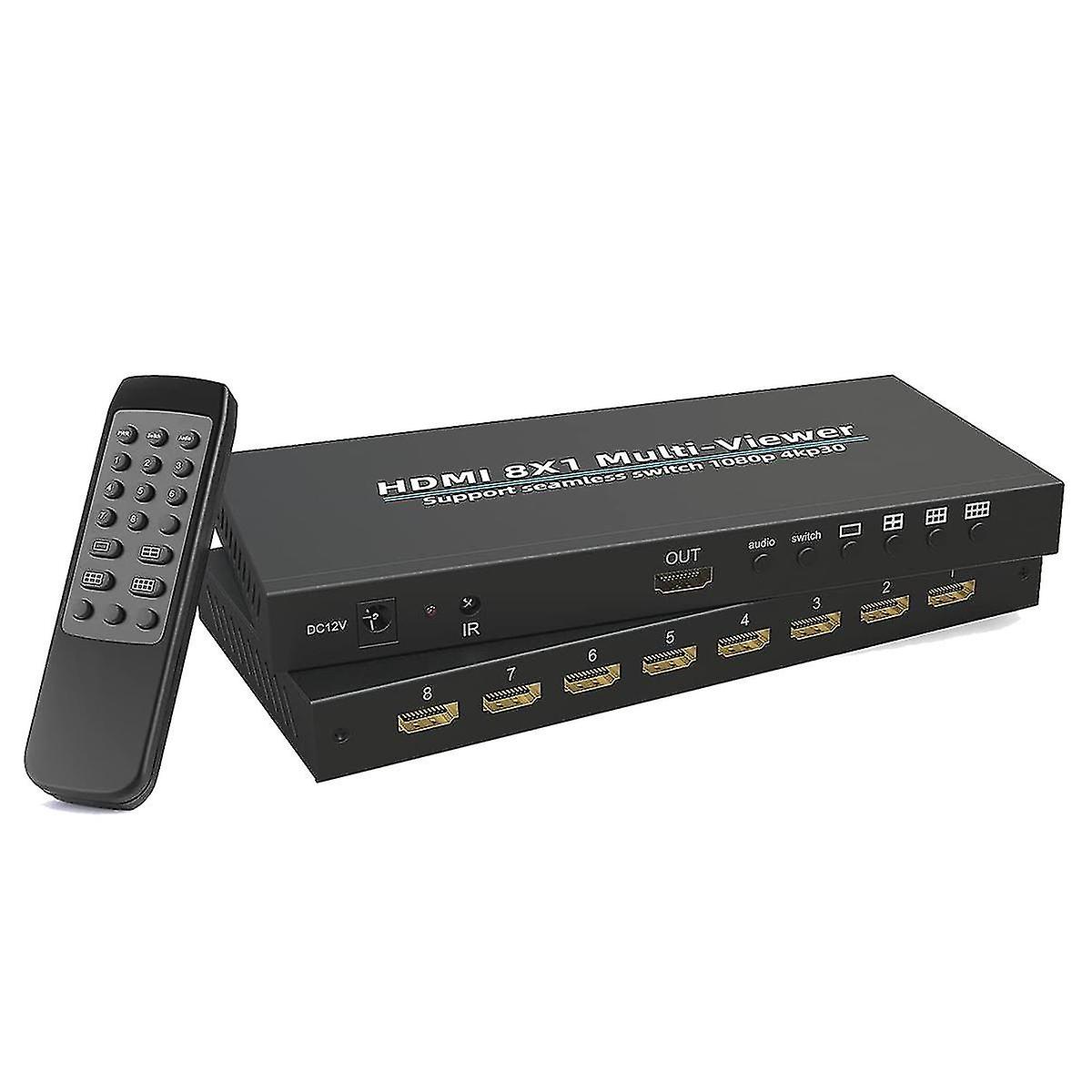 -compatible Multi Viewer Out -compatible Switcher 1080p Seamless Ir Control-us Plug