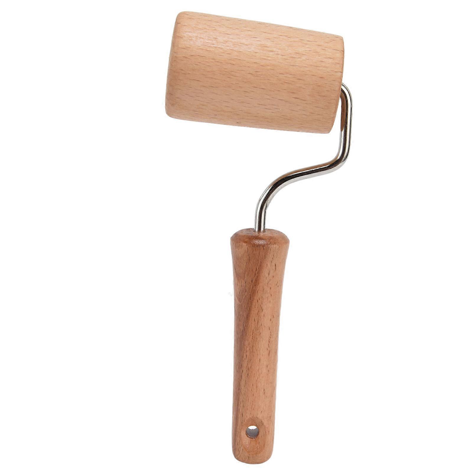 Wooden Rolling Pin Small Hangable Labor Saving Hand Dough Roller for Baking Pizza Cake
