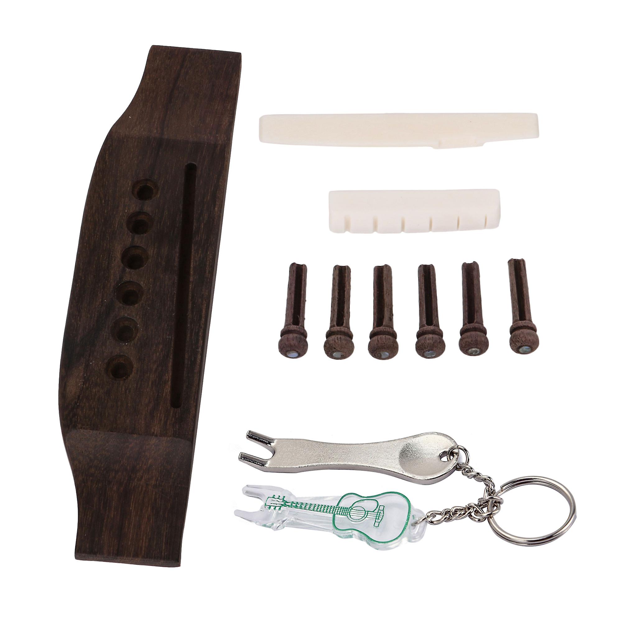 Wood Guitar Fingerboard Radius Sanding Block Bone Bridge Saddle and Nut