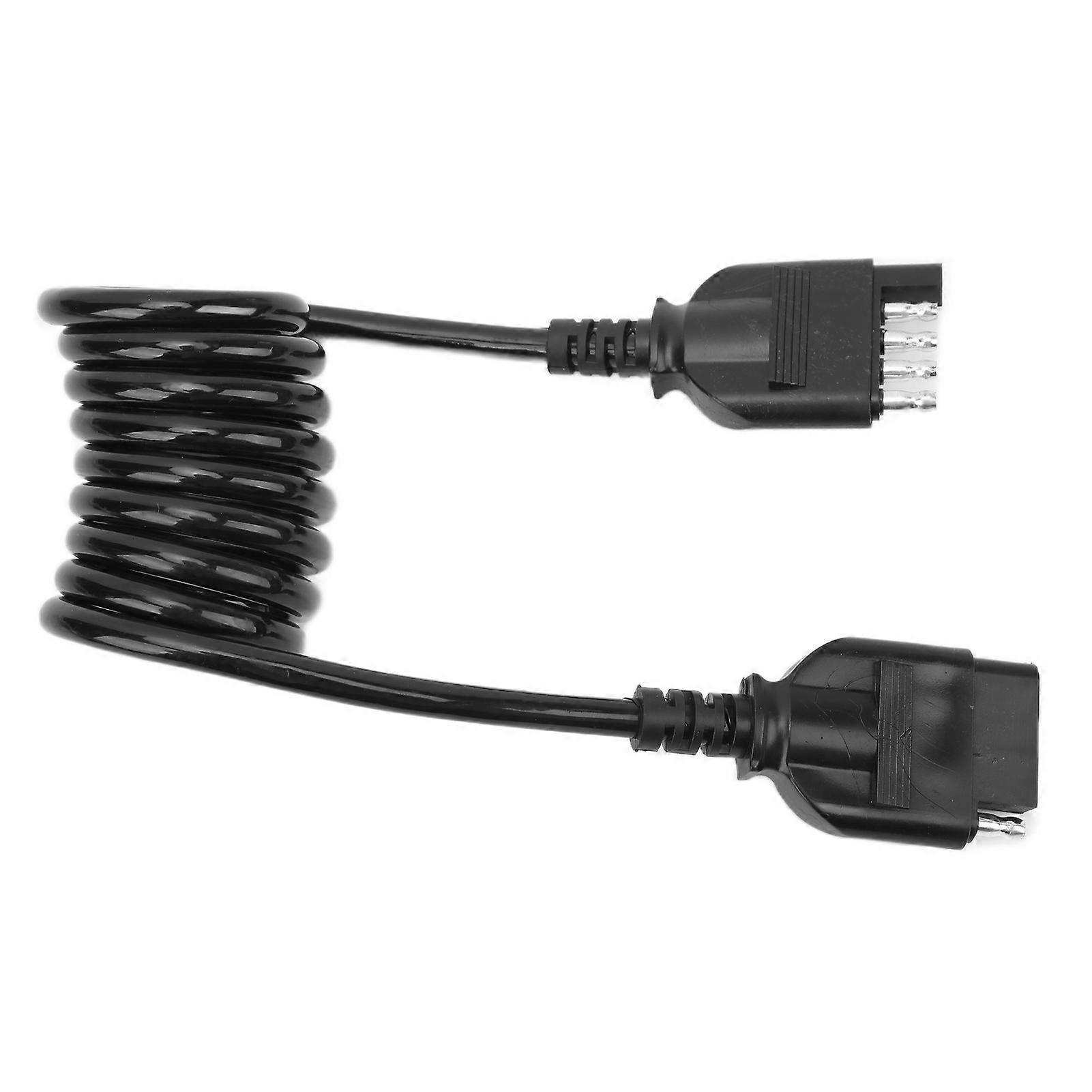 5 Pin Trailer Light Wire Harness Connector Plug Extension Cable Wire Socket Male