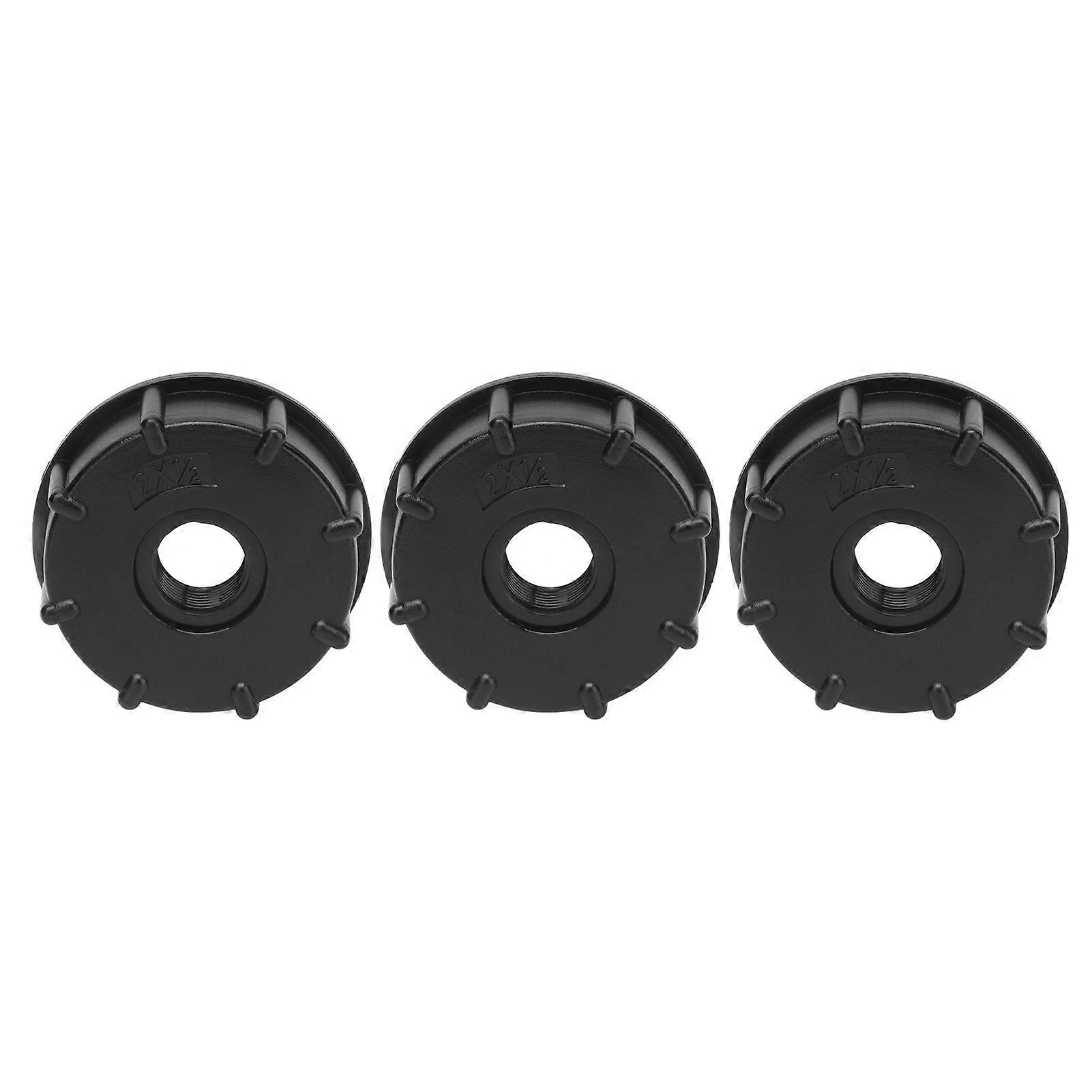 3Pcs IBC Tank Connector Coarse Thread Hose Drain Adapter Plastic Fitting 60mm Inner DiameterG1/2