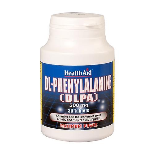 Dlpa (Dl-Phenylalanine) 30 tablets of 500mg