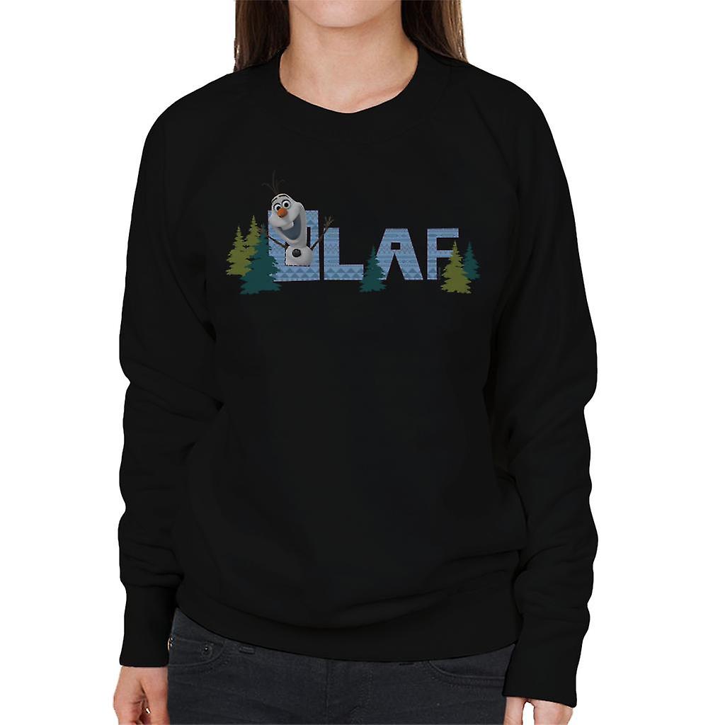 Disney Frozen Olaf Surrounded By Trees Women's Sweatshirt