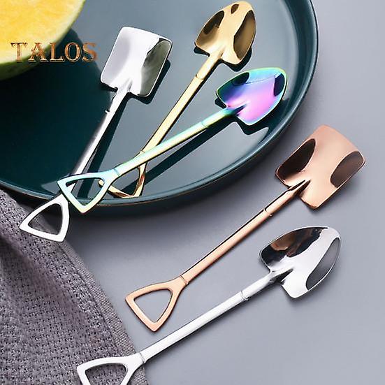 2Pcs Shovel Spoon Safe Anti-rust Unique Reusable Smooth Surface Chocolate Cake Shovel Spoon for Sorbet