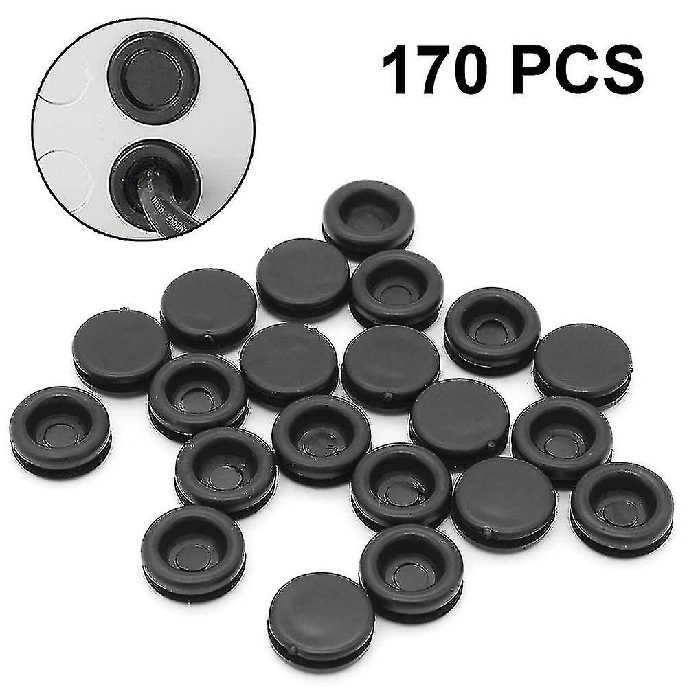 Rubber Grommet Assortment Kit Set - 170 Pieces