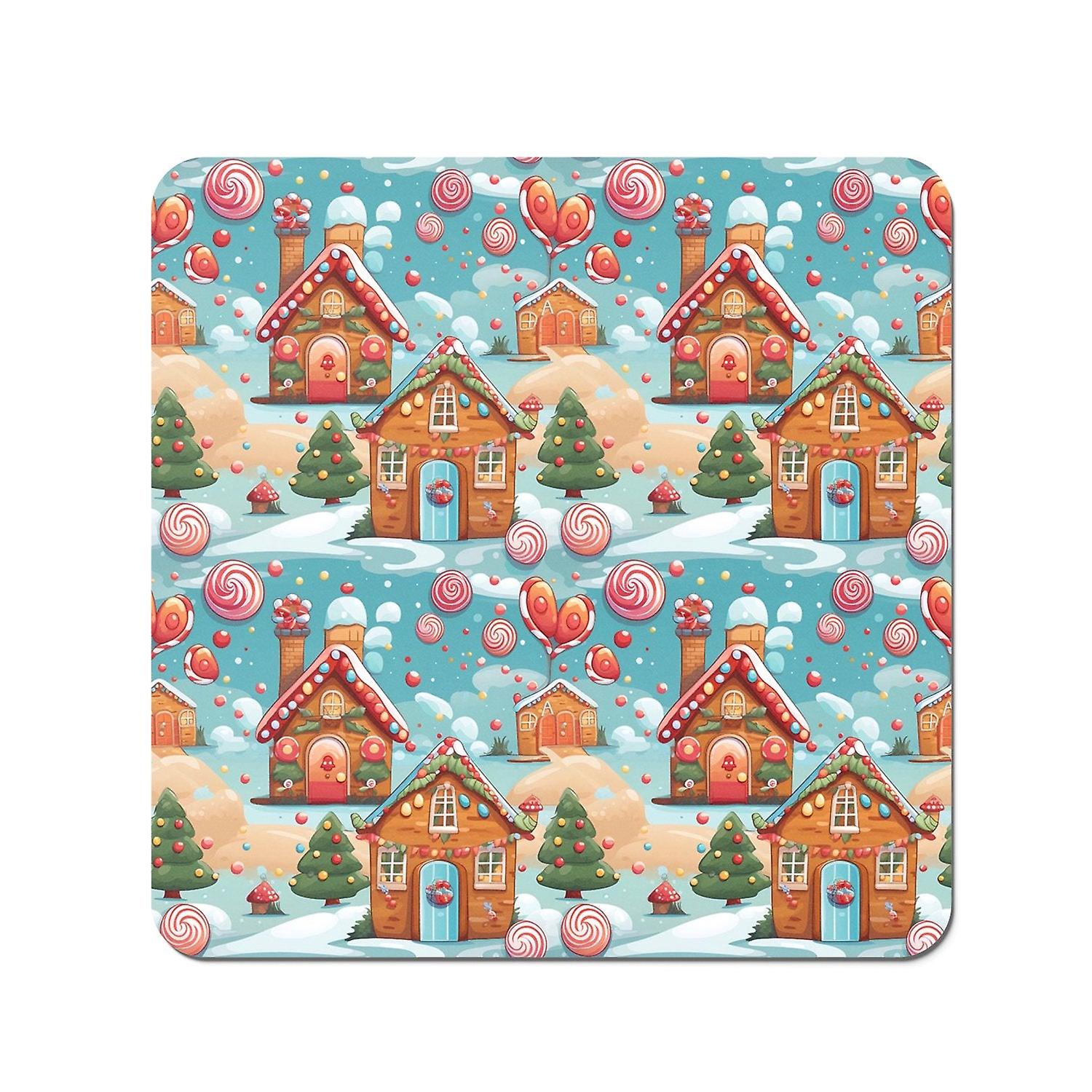 Christmas Gingerbread House Coasters