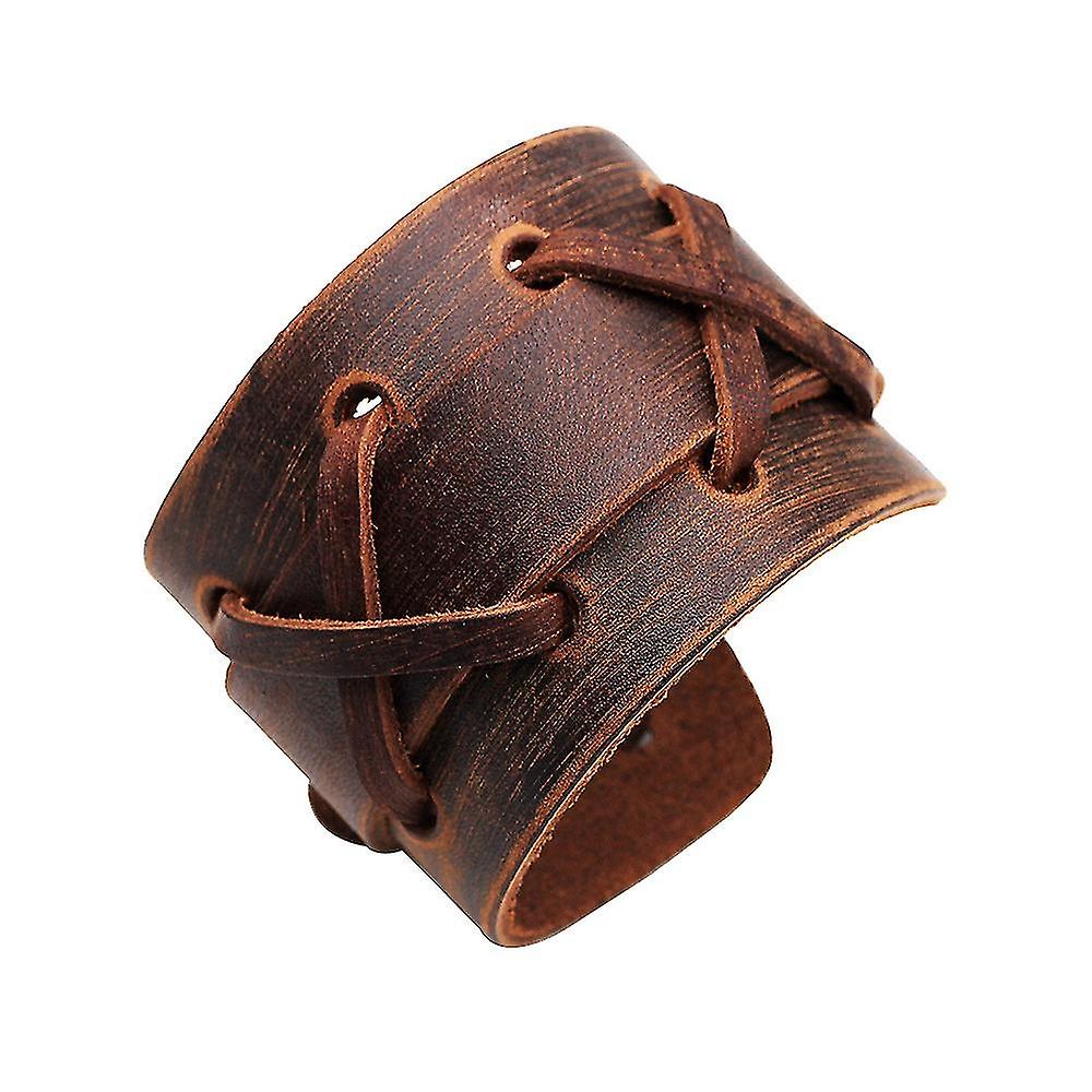 Casual Men's Brown Cuff Bracelet