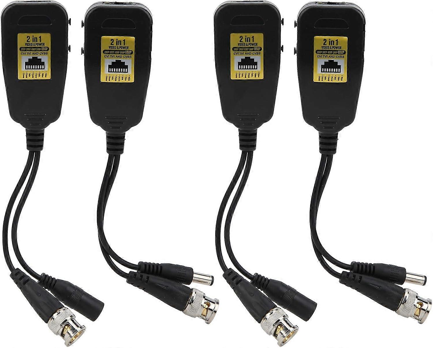 Video Balun, Passive HD Video Balun, Anti Thunder Power Transceiver Transmitter for CVI TVI AHD CVBS Transmission Port