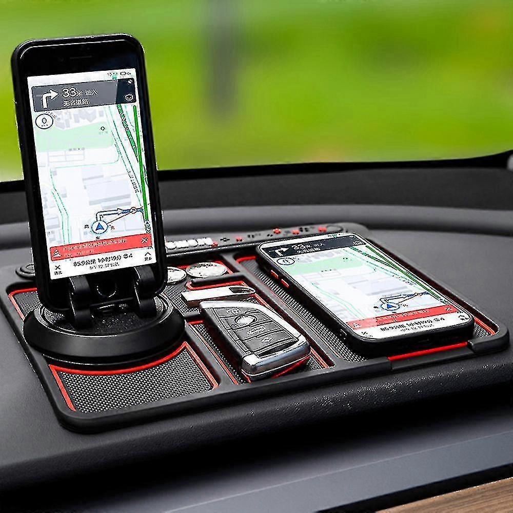 360non-slip 4 In 1 Car Dashboard Gps Phone Holder Phone Pad Mat-Yvan