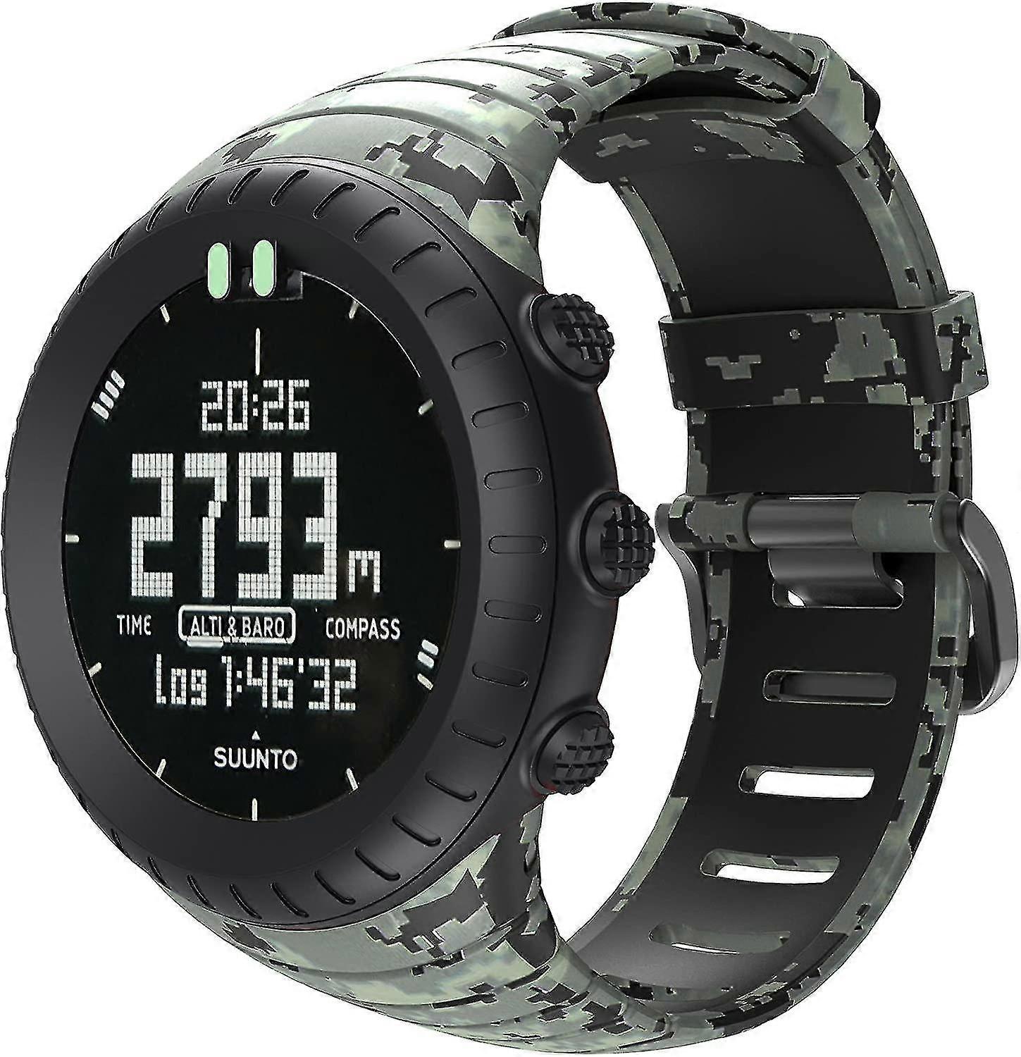 Suunto Core Strap, Rubber Replacement Watch Band For Suunto Core Ss014993000.