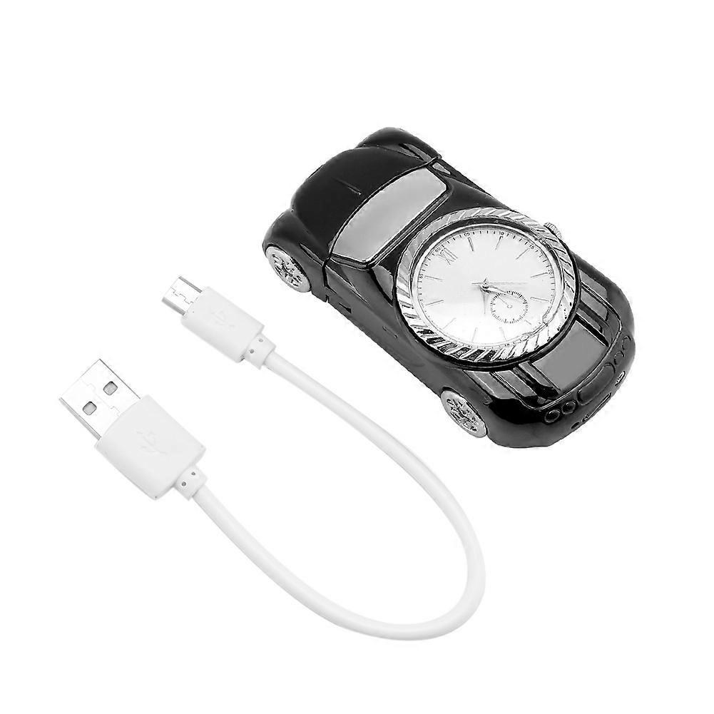 Multifunctional Lighter USB Rechargeable Windproof Cigarette Lighter & Watch Black
