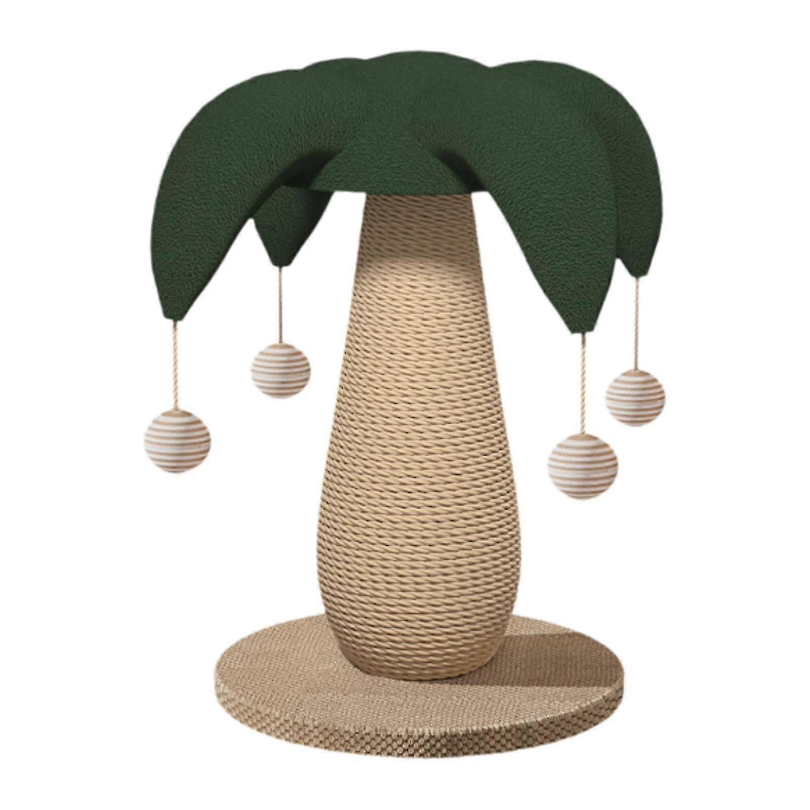 Cat Scratch Post Cat Interactive Toy with Ball Grind Claw Sisal Scratch Post mushroom