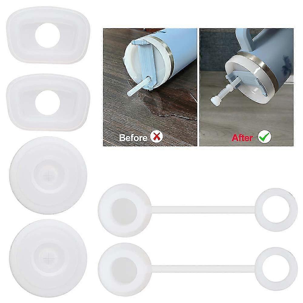6pcs/set Spill Proof Stopper Silicone, Stanley Cup Spill Proof Stoppers 30oz 40oz Tumbler 1.0 Anti-dust Stanley Cup Acessórios Suprimentos