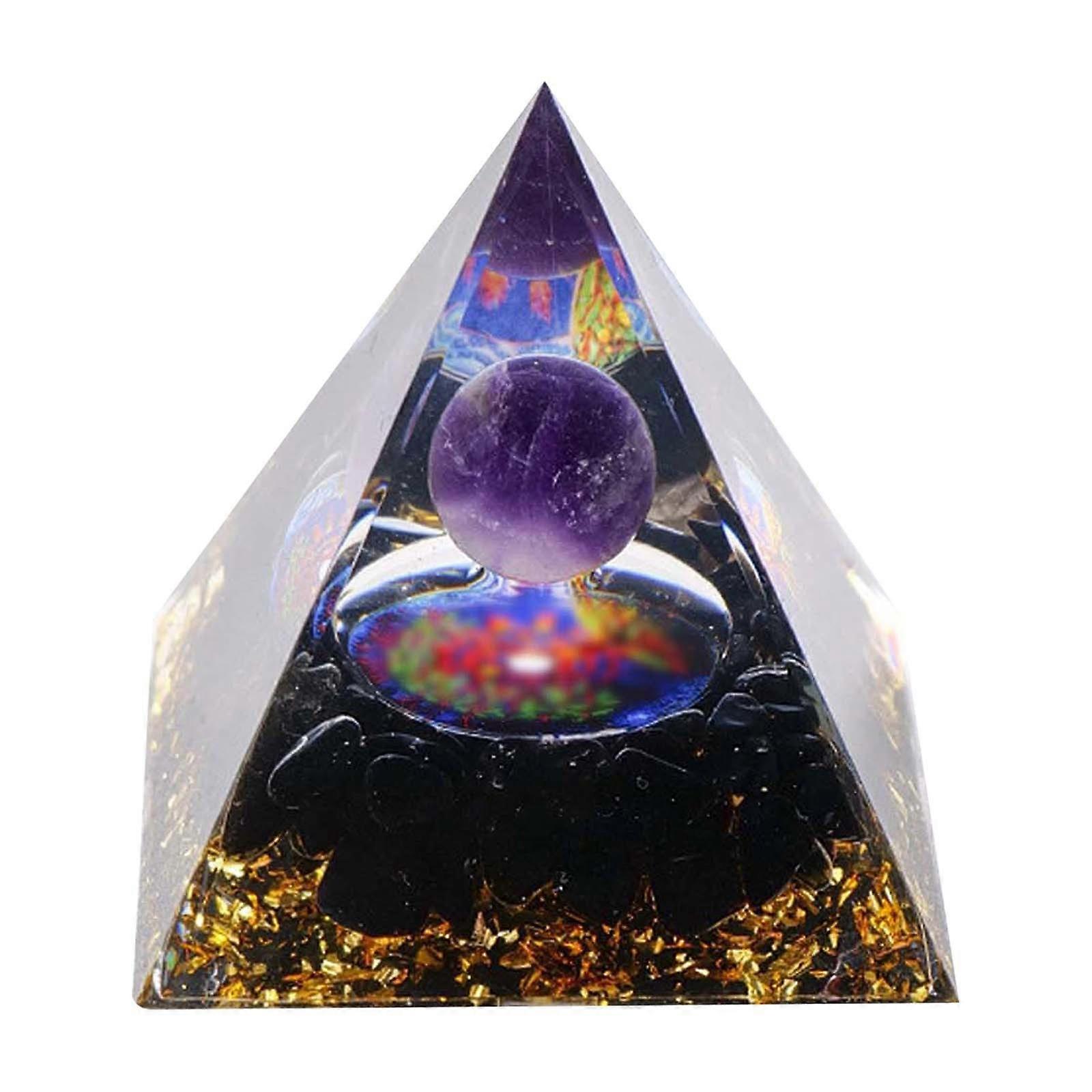 Styles Pyramids Crystal Crushed Stone Pyramids Home Crafts Resin Ornaments Bar Decoration 5Cm